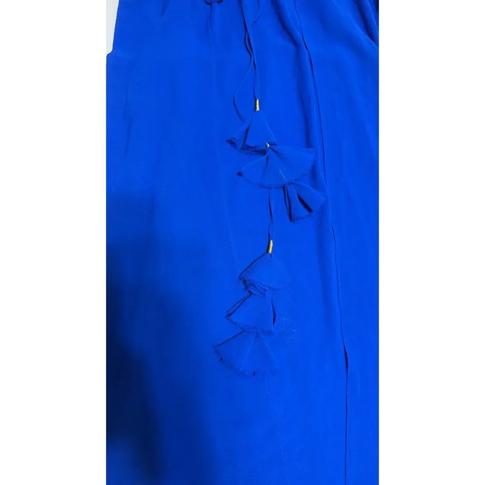 Ramy Brook Halter Neck Blue Swim Cover Up Tie Waist size Medium